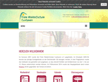 Tablet Screenshot of freie-waldorfschule-cuxhaven.de
